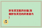 野生灵芝医药价值(发掘野生灵芝的药用潜力)