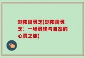 浏阳周灵芝(浏阳周灵芝：一场灵魂与自然的心灵之旅)