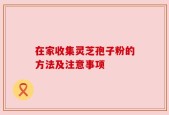 在家收集灵芝孢子粉的方法及注意事项