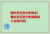 国内灵芝孢子粉排名(国内灵芝孢子粉销售前十名排行榜)