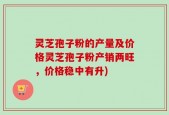 灵芝孢子粉的产量及价格灵芝孢子粉产销两旺，价格稳中有升)