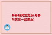 丹参加灵芝煲水(丹参与灵芝一起煮水)