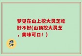梦见在山上挖大灵芝吃好不好(山顶挖大灵芝，美味可口！)