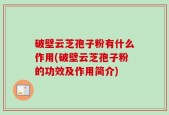 破壁云芝孢子粉有什么作用(破壁云芝孢子粉的功效及作用简介)