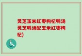 灵芝玉米红枣枸杞鸭汤灵芝鸭汤配玉米红枣枸杞)