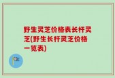 野生灵芝价格表长杆灵芝(野生长杆灵芝价格一览表)