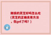 刚摘的灵芝好吗怎么吃(灵芝的正确食用方法，你get了吗？)