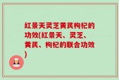 红景天灵芝黄芪枸杞的功效(红景天、灵芝、黄芪、枸杞的联合功效)