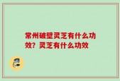常州破壁灵芝有什么功效？灵芝有什么功效