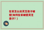 在家怎么给灵芝孢子破壁(如何在家破壁灵芝孢子？)