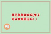 灵芝兔兔能吃吗(兔子可以食用灵芝吗？)