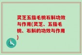 灵芝五指毛桃石斛功效与作用(灵芝、五指毛桃、石斛的功效与作用)