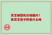 灵芝破壁机价格图片？真灵芝孢子粉是什么味