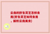 云南的野生灵芝怎样食用(野生灵芝如何食用，解析云南美食)