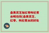 桑黄灵芝加红枣枸杞煮水喝功效(桑黄灵芝、红枣、枸杞煮水的好处