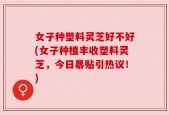 女子种塑料灵芝好不好(女子种植丰收塑料灵芝，今日暴贴引热议！)