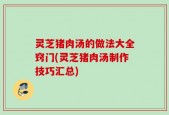 灵芝猪肉汤的做法大全窍门(灵芝猪肉汤制作技巧汇总)