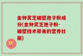 金钟灵芝破壁孢子粉成分(金钟灵芝孢子粉-破壁技术带来的营养壮丽)