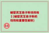 破壁灵芝孢子粉功效和倗(破壁灵芝孢子粉的功效和重要性解析)