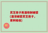 灵芝孢子用酒炮制破壁(酒浸破壁灵芝孢子，更利吸收)