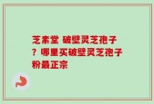 芝素堂 破壁灵芝孢子？哪里买破壁灵芝孢子粉最正宗