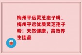 梅州平远灵芝孢子粉_梅州平远优质灵芝孢子粉：天然健康，高效养生佳品
