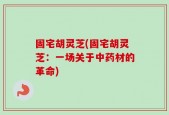 固宅胡灵芝(固宅胡灵芝：一场关于中药材的革命)