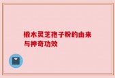 椴木灵芝孢子粉的由来与神奇功效