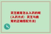 灵芝鹿茸怎么入药的呢(入药方式：灵芝与鹿茸的正确搭配方法)