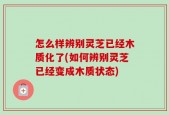 怎么样辨别灵芝已经木质化了(如何辨别灵芝已经变成木质状态)