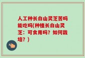 人工种长白山灵芝苦吗能吃吗(种植长白山灵芝：可食用吗？如何栽培？)
