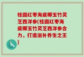 桂圆红枣海底椰玉竹灵芝西洋参(桂圆红枣海底椰玉竹灵芝西洋参合力，打造滋补养生之王)