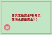赤灵芝是煮水吗(赤灵芝泡水还是煮水？)