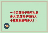 一个灵芝孢子粉可以长多大(灵芝孢子粉的大小重量到底有多大？)