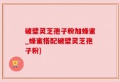 破壁灵芝孢子粉加蜂蜜_蜂蜜搭配破壁灵芝孢子粉)