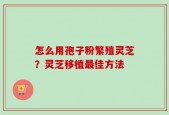 怎么用孢子粉繁殖灵芝？灵芝移植最佳方法