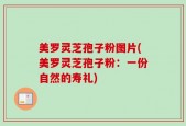 美罗灵芝孢子粉图片(美罗灵芝孢子粉：一份自然的寿礼)