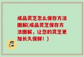成品灵芝怎么保存方法图解(成品灵芝保存方法图解，让您的灵芝更加长久保鲜！)