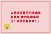 去悬崖采灵芝的成功率有多大(挑战悬崖采灵芝：成功率有多大？)