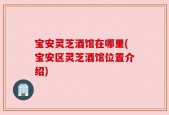 宝安灵芝酒馆在哪里(宝安区灵芝酒馆位置介绍)
