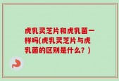 虎乳灵芝片和虎乳菌一样吗(虎乳灵芝片与虎乳菌的区别是什么？)