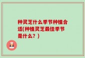 种灵芝什么季节种植合适(种植灵芝最佳季节是什么？)