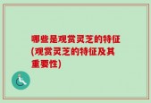 哪些是观赏灵芝的特征(观赏灵芝的特征及其重要性)