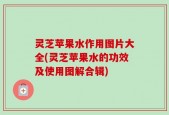灵芝苹果水作用图片大全(灵芝苹果水的功效及使用图解合辑)