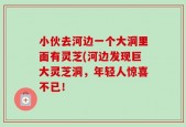 小伙去河边一个大洞里面有灵芝(河边发现巨大灵芝洞，年轻人惊喜不已！
