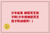 少年能用 破壁灵芝孢子粉(少年携破壁灵芝孢子粉战疲劳！)