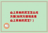 山上采来的灵芝怎么吃方便(如何方便地食用山上采来的灵芝？)