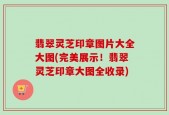 翡翠灵芝印章图片大全大图(完美展示！翡翠灵芝印章大图全收录)