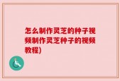 怎么制作灵芝的种子视频制作灵芝种子的视频教程)