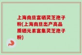上海南旦富硒灵芝孢子粉(上海南旦出产高品质硒元素富集灵芝孢子粉)